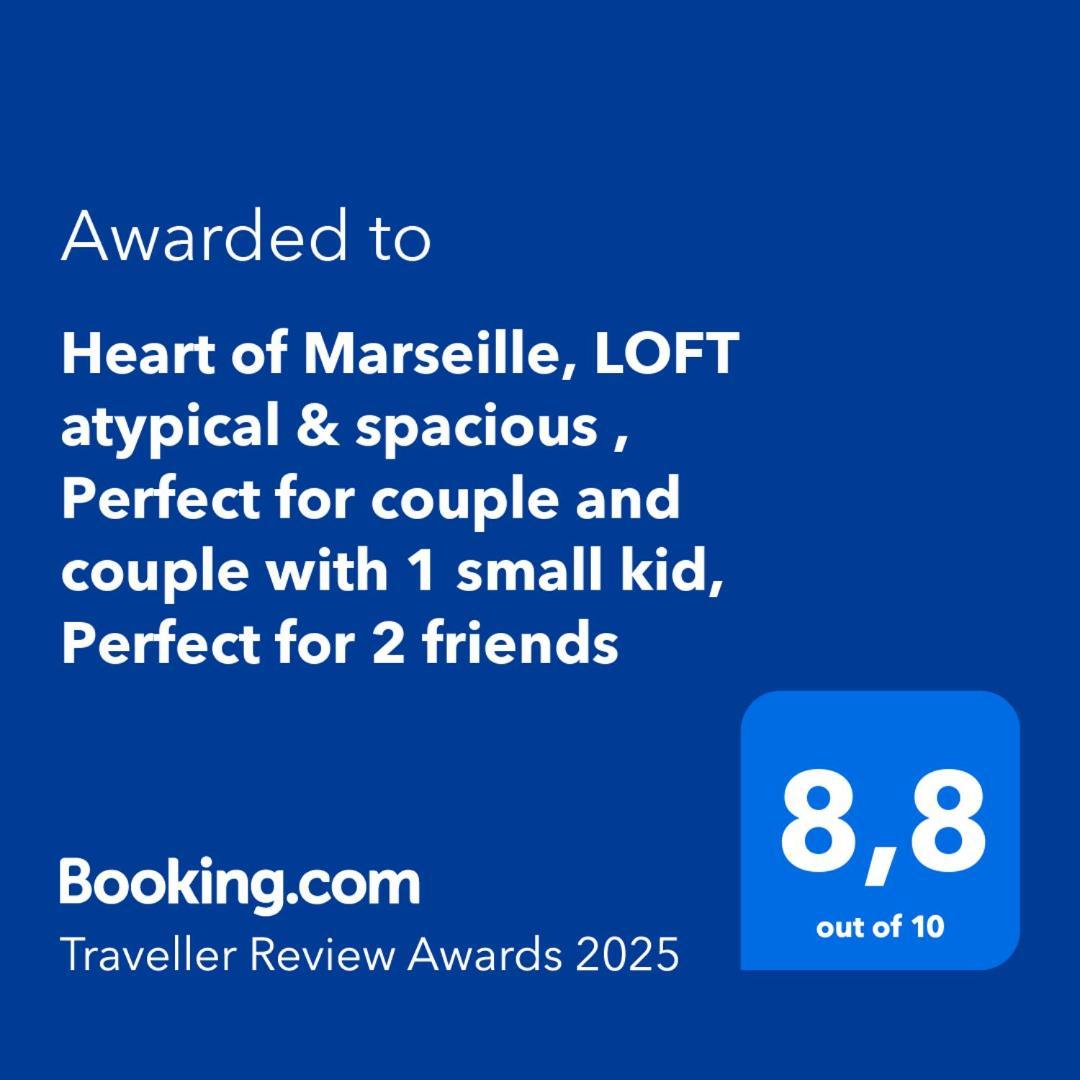 Heart Of Marseille, Loft Atypical & Spacious , Perfect For Couple And Couple With 1 Small Kid, Perfect For 2 Friends Экстерьер фото
